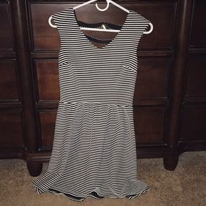 Size small black/white striped dress